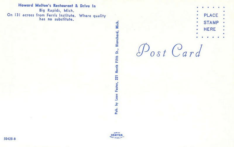 Howard Meltons Restaurant - Old Postcard (newer photo)